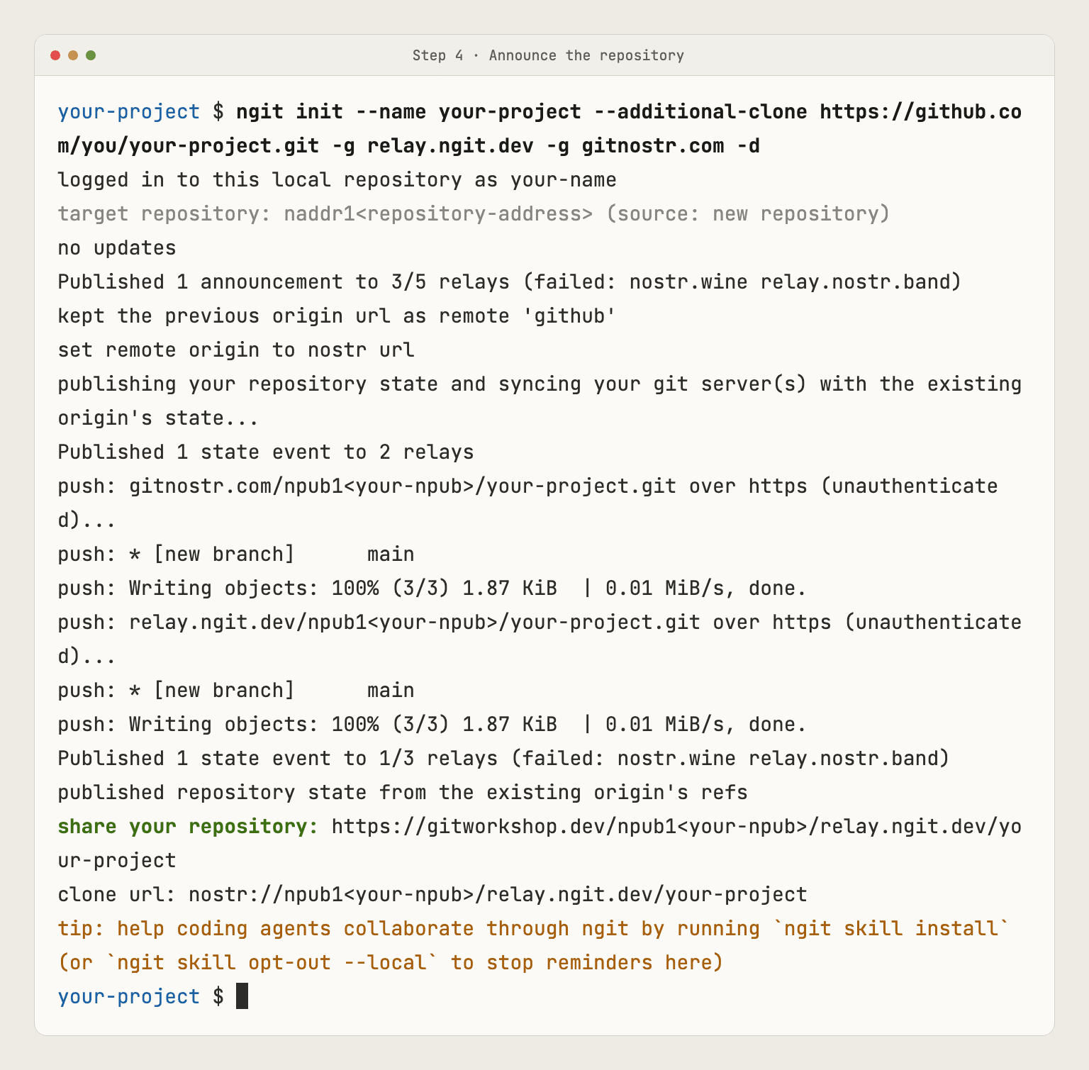 Announcing the repository